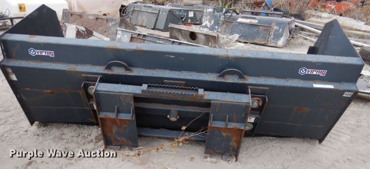 image for item KY9570 Virnig 9'W skid steer snow pusher