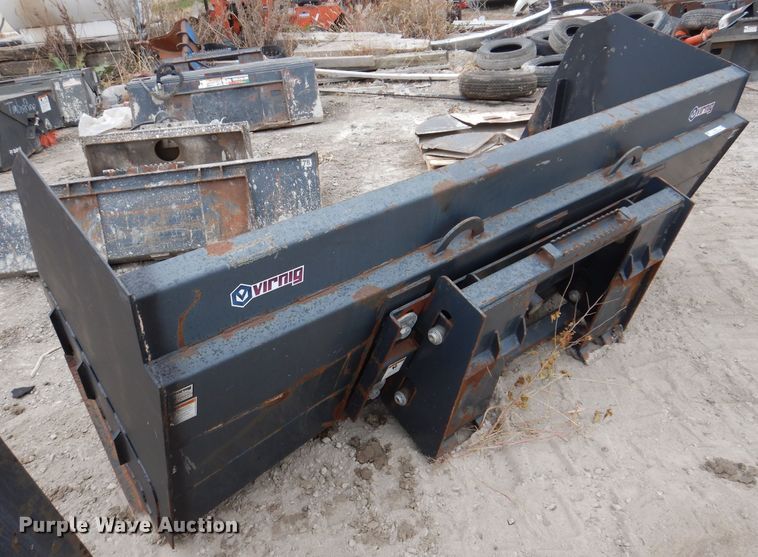 image for item KY9570 Virnig 9'W skid steer snow pusher