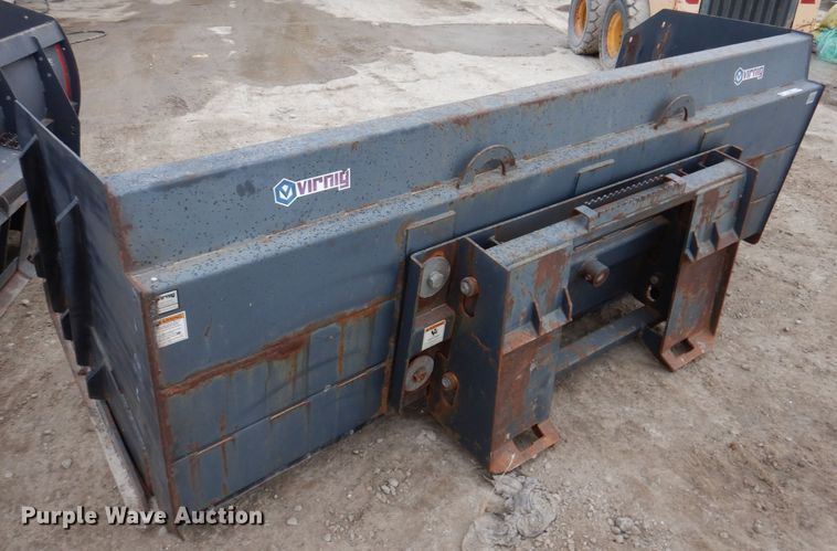 image for item KY9571 Virnig 9'W skid steer snow pusher