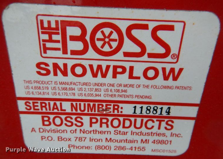 image for item KY9572 Boss Poly V snow plow