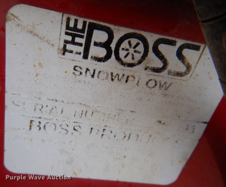 image for item KY9573 Boss Ply V XT snow plow