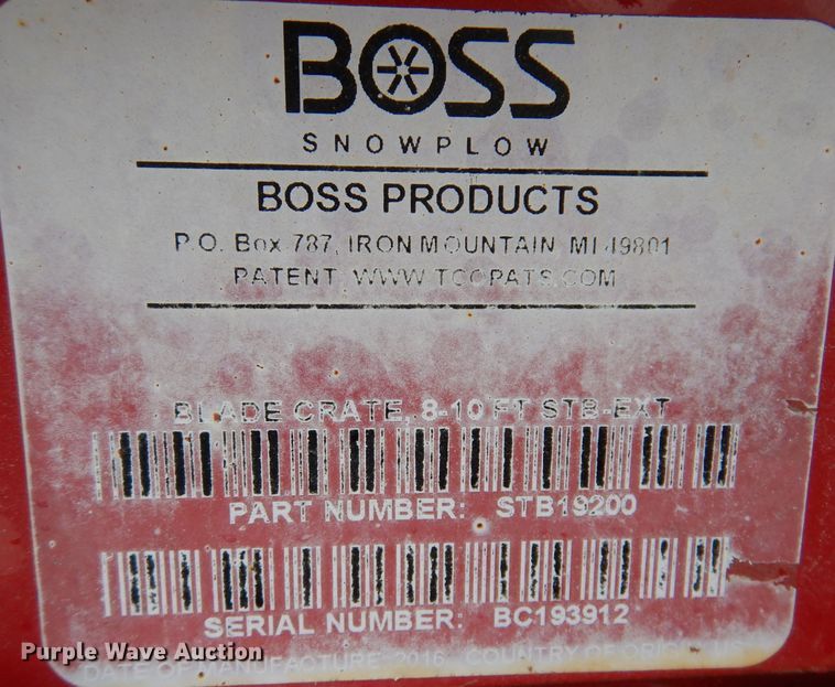 image for item KY9574 Boss EXT ST Blade snow plow