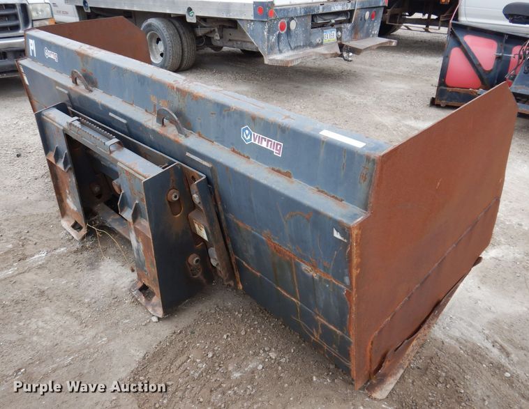 image for item KY9577 Virnig 9'W skid steer snow pusher