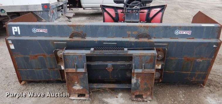 image for item KY9577 Virnig 9'W skid steer snow pusher