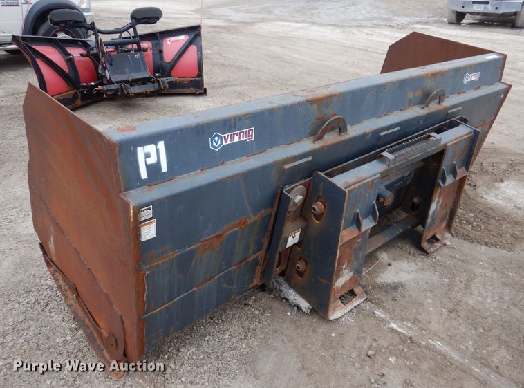 image for item KY9577 Virnig 9'W skid steer snow pusher