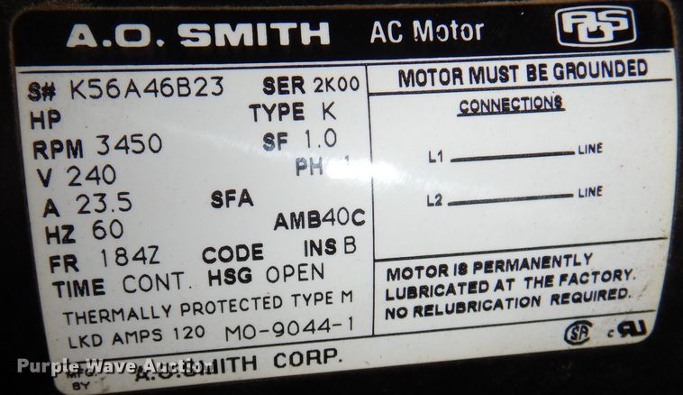 image for item KY9579 Manchester CPLKC7080V2  air compressor