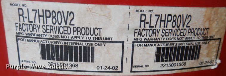 image for item KY9579 Manchester CPLKC7080V2  air compressor