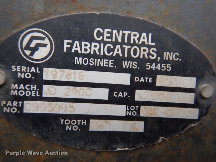 image for item KY9681 Central Fabricators  excavator quick coupler