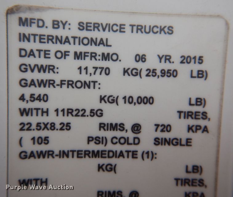 image for item KY9683 2016 Hino 268  utility / service truck