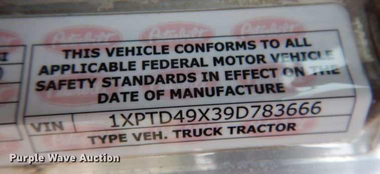 image for item KY9690 2009 Peterbilt 367  dump truck