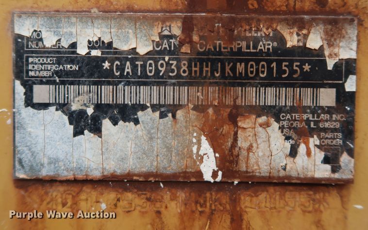 image for item DJ2390 2008 Caterpillar 938H  wheel loader