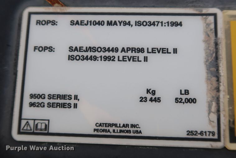 image for item DJ2391 2005 Caterpillar 950G  wheel loader