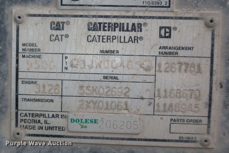 image for item DJ2393 1998 Caterpillar 950G  wheel loader