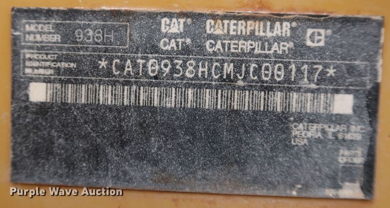 image for item DJ2406 2008 Caterpillar 938H  wheel loader