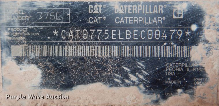 image for item DN6525 2006 Caterpillar 775E  haul truck