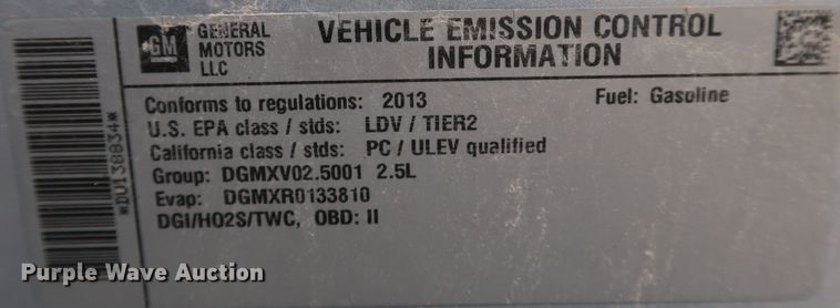 image for item JP9330 2013 Chevrolet Malibu LT