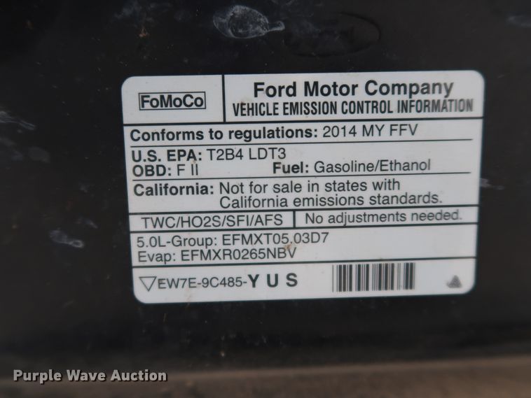 image for item JP9333 2014 Ford F150  SuperCrew pickup truck