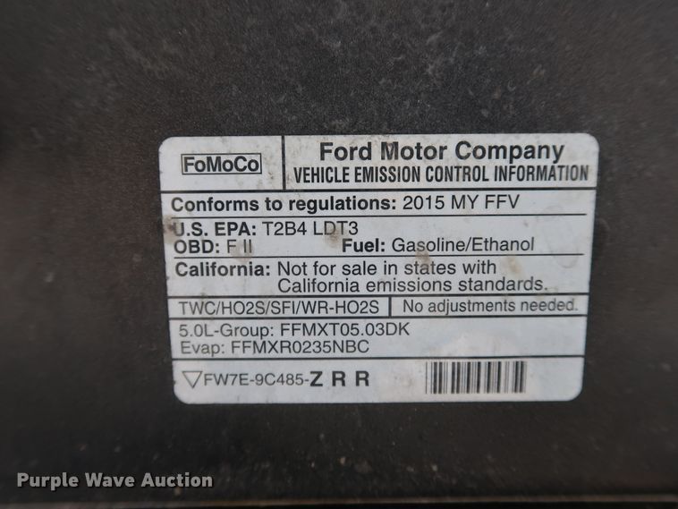 image for item JP9335 2015 Ford F150  SuperCrew pickup truck