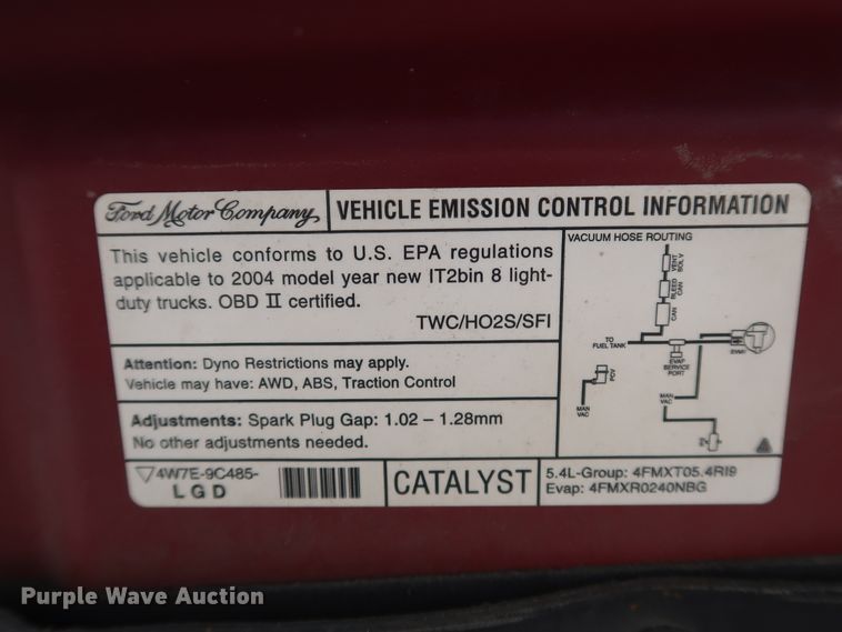 image for item JP9336 2004 Ford F150  SuperCrew pickup truck