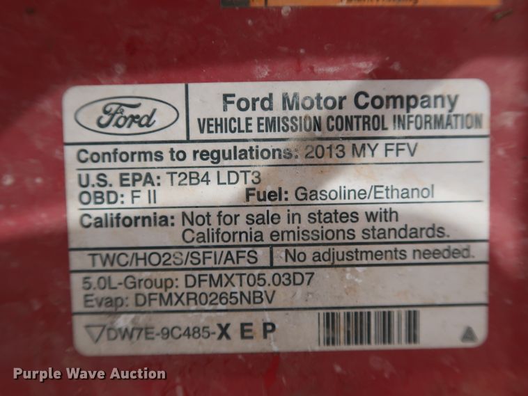 image for item JP9338 2013 Ford F150  SuperCrew pickup truck