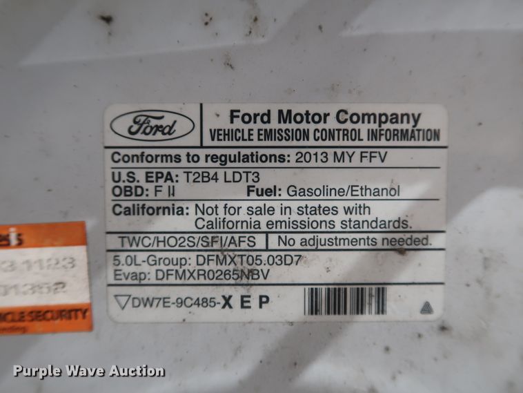 image for item JP9340 2013 Ford F150  SuperCrew pickup truck