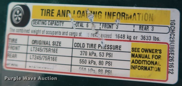 image for item JP9356 2006 Chevrolet Silverado 2500HD  Ext. Cab pickup truck