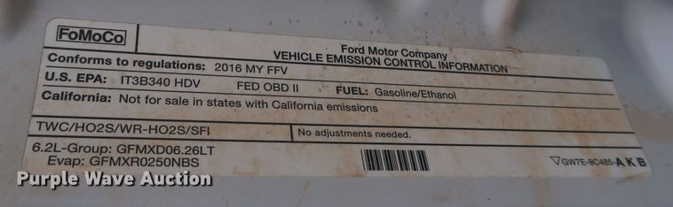 image for item JP9367 2016 Ford F250  Crew Cab pickup truck