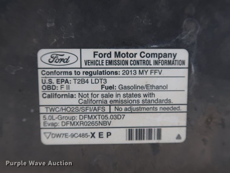 image for item JP9370 2013 Ford F150  SuperCrew pickup truck