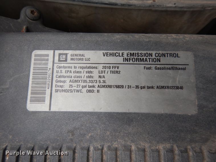 image for item DJ7457 2010 Chevrolet Tahoe  SUV