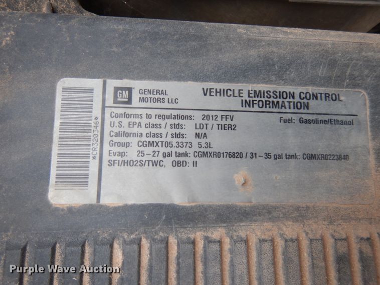 image for item DJ7461 2012 Chevrolet Tahoe Police  SUV