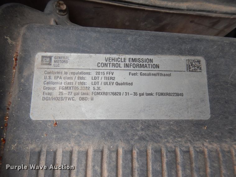 image for item DJ7463 2015 Chevrolet Tahoe Police  SUV