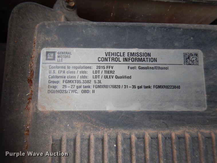 image for item DJ7464 2015 Chevrolet Tahoe Police  SUV