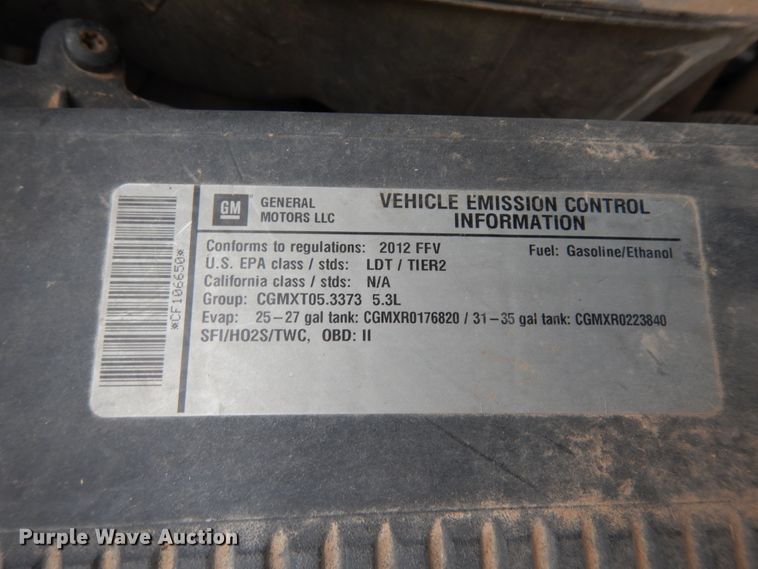 image for item DJ7465 2012 Chevrolet Silverado 1500  Crew Cab pickup truck