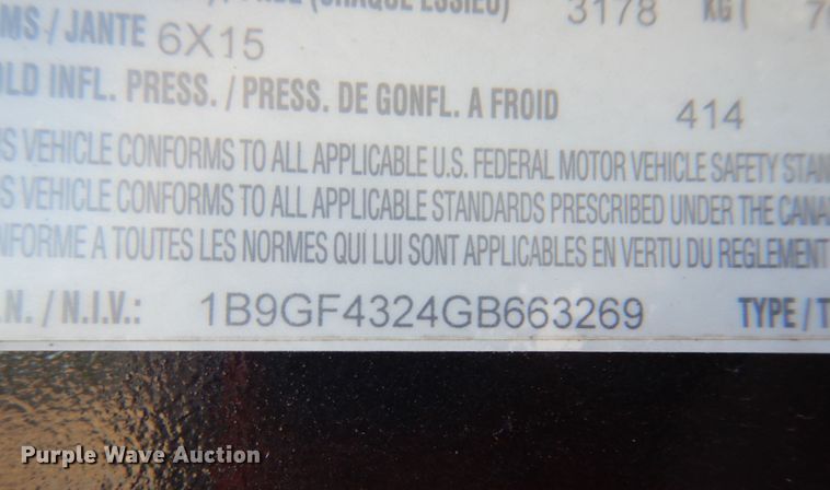 image for item DL0631 2016 Brute GNHDDT  equipment trailer