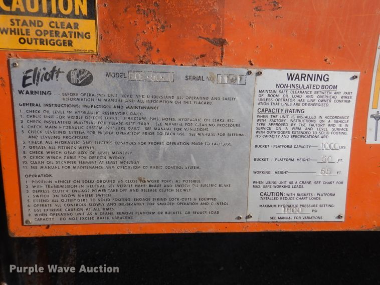 image for item DL5767 1986 Ford L8000  pressure digger truck