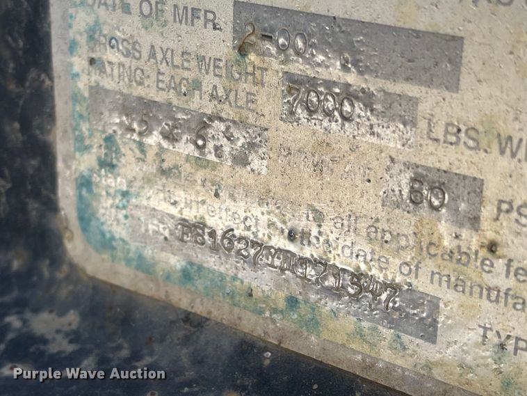 image for item IK9651 2000 Fastline  utility trailer