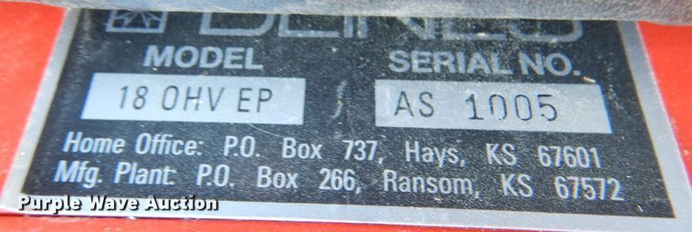 image for item IV9827 Deines Marty J 1800  ZTR lawn mower