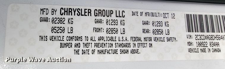 image for item KQ9098 2013 Dodge Charger Police