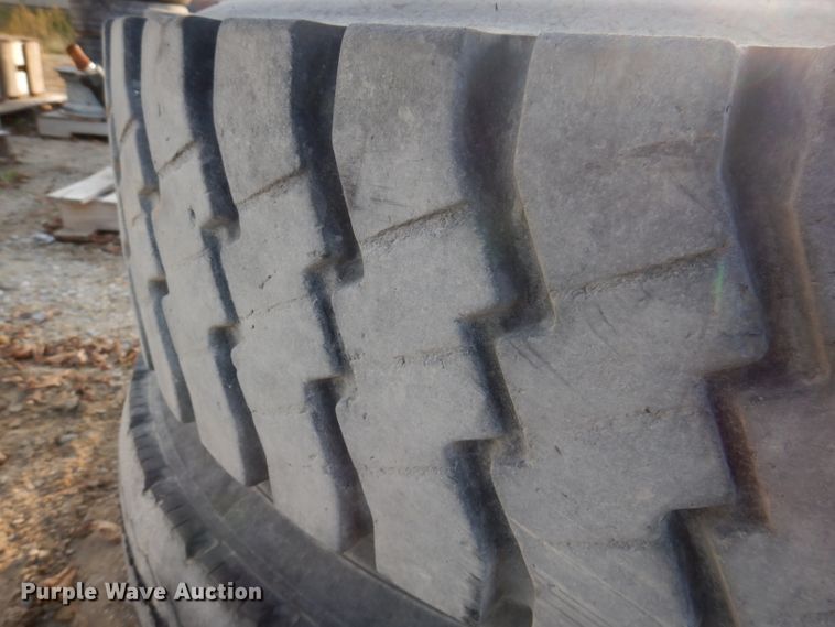 image for item KY9607 (2) Goodyear 11R22.5 tires