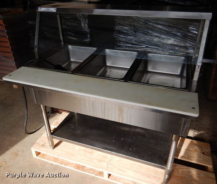 image for item KY9624 Standex Superior SST-120-3  stainless steel steam table