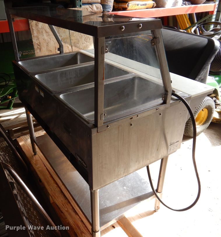 image for item KY9624 Standex Superior SST-120-3  stainless steel steam table