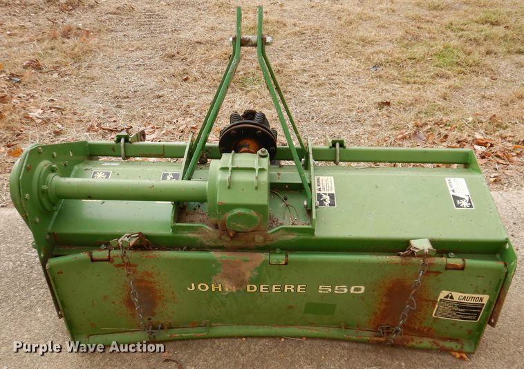 John Deere 550 tiller in Ottumwa, IA Item KY9629 sold Purple Wave