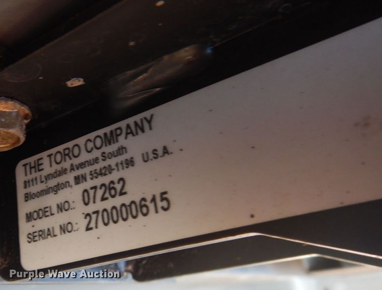 image for item JS9405 Toro 07262  utility vehicle