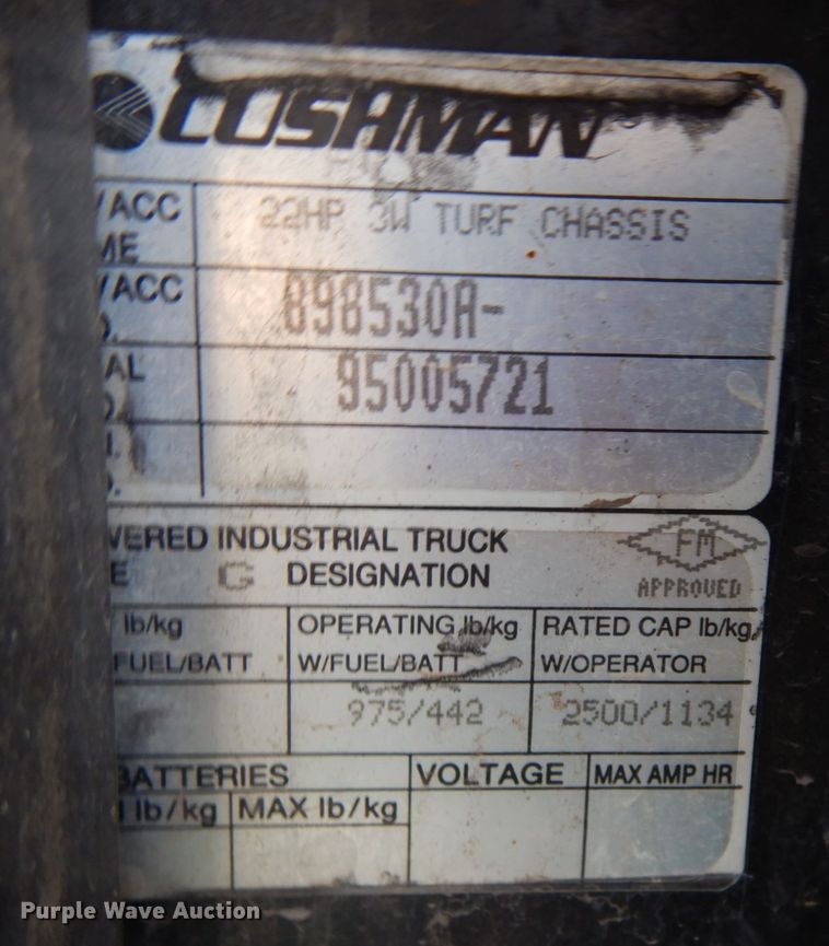 image for item JS9407 Cushman Turf Truckster  utility vehicle