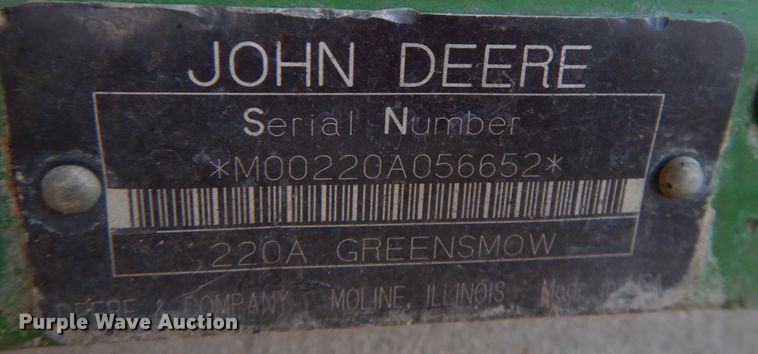 image for item JS9427 John Deere 220A  reel mower