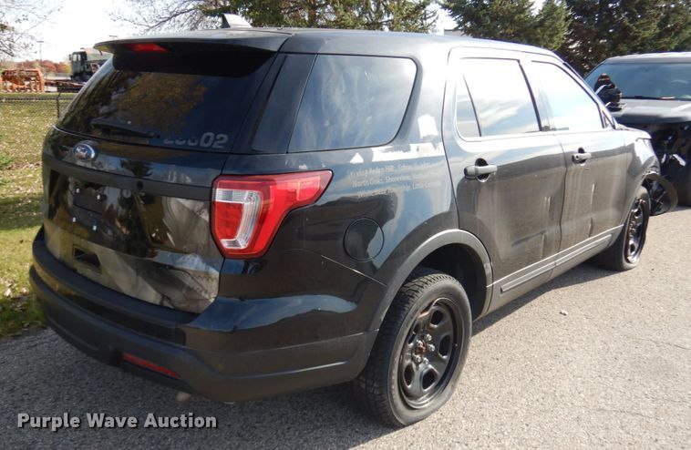 image for item KK9789 2018 Ford Explorer Police Interceptor  SUV