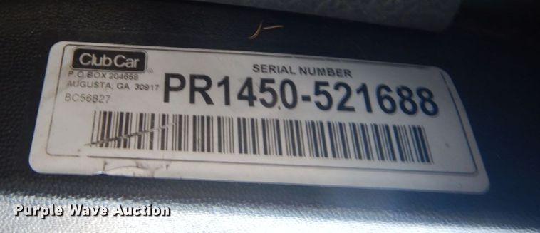 image for item KK9797 Club Car  golf cart