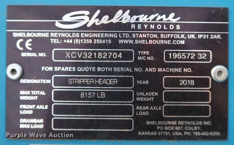 image for item DJ2412 2018 Shelborne Reynolds XCV32  stripper head