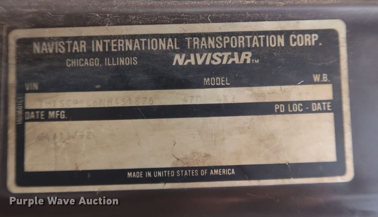 image for item DJ2416 1992 International 4700  utility / service truck