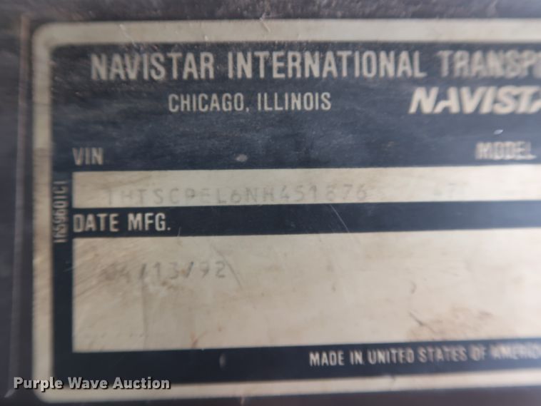 image for item DJ2416 1992 International 4700  utility / service truck